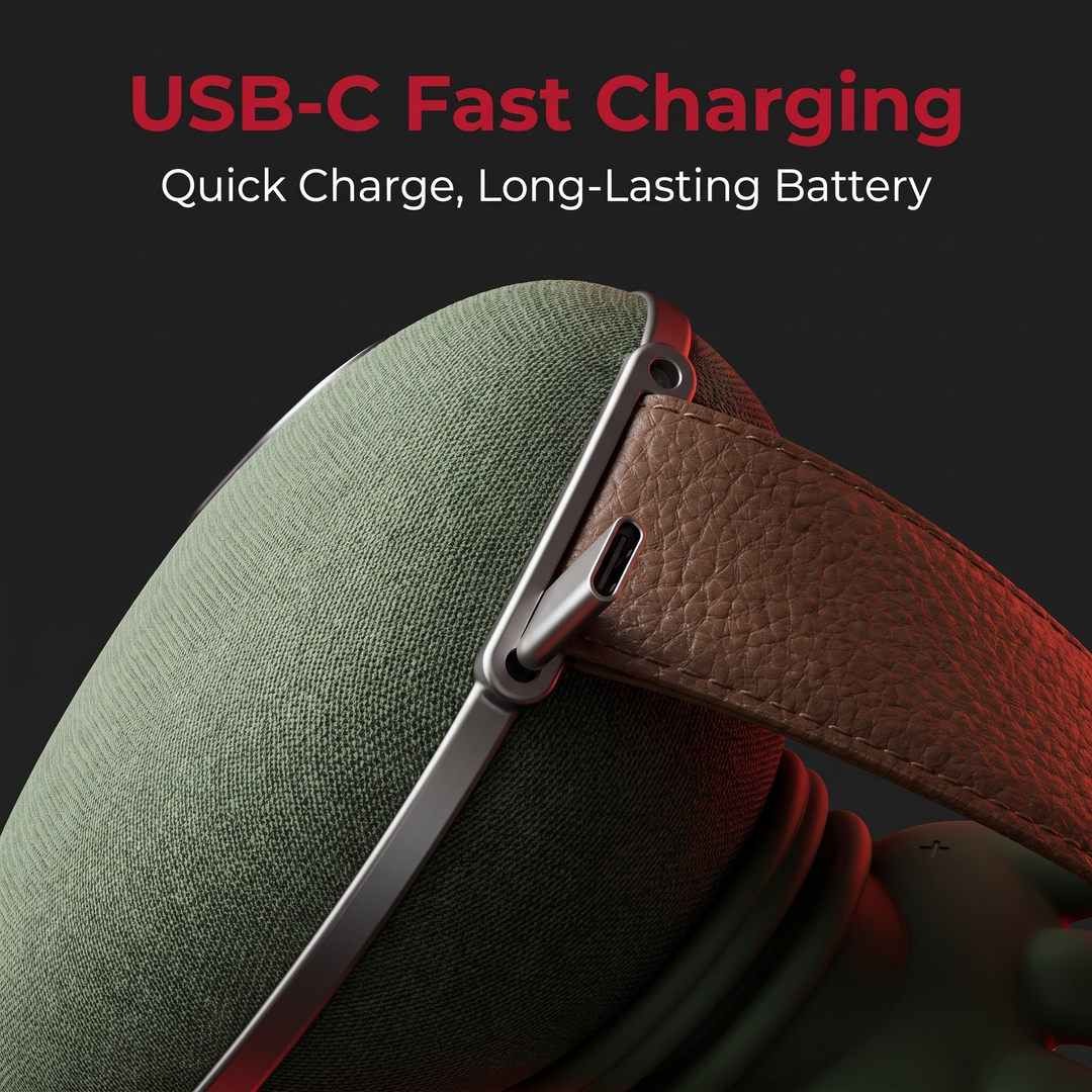PhysioAthletX neck massager USB-C fast charging port close-up
