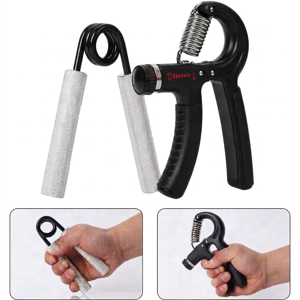 Adjustable Hand Grip Strengthener Forearm Finger Trainer Resistance Exercise Tool Rehabilitation Strength Home Gym Workout - product feature view 1