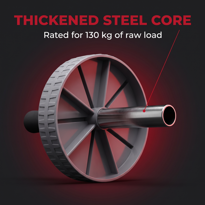 Professional Ab Roller Wheel Core Trainer Non-Slip Abdominal Exercise Wheel Home Gym Workout Equipment for Core Stability Strength Training