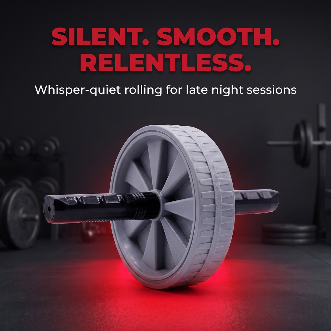 Professional Ab Roller Wheel Core Trainer Non-Slip Abdominal Exercise Wheel Home Gym Workout Equipment for Core Stability Strength Training
