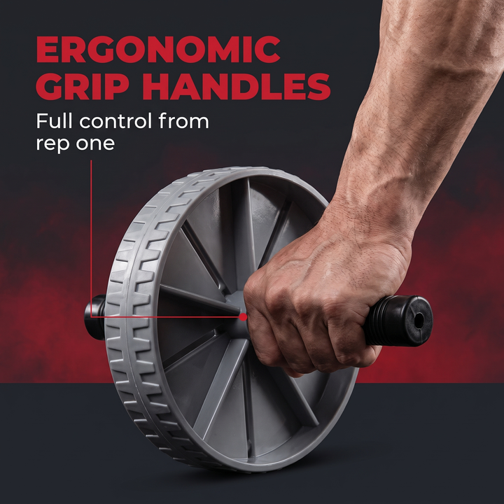 Professional Ab Roller Wheel Core Trainer Non-Slip Abdominal Exercise Wheel Home Gym Workout Equipment for Core Stability Strength Training