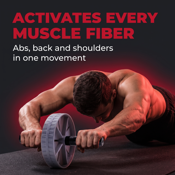 Professional Ab Roller Wheel Core Trainer Non-Slip Abdominal Exercise Wheel Home Gym Workout Equipment for Core Stability Strength Training