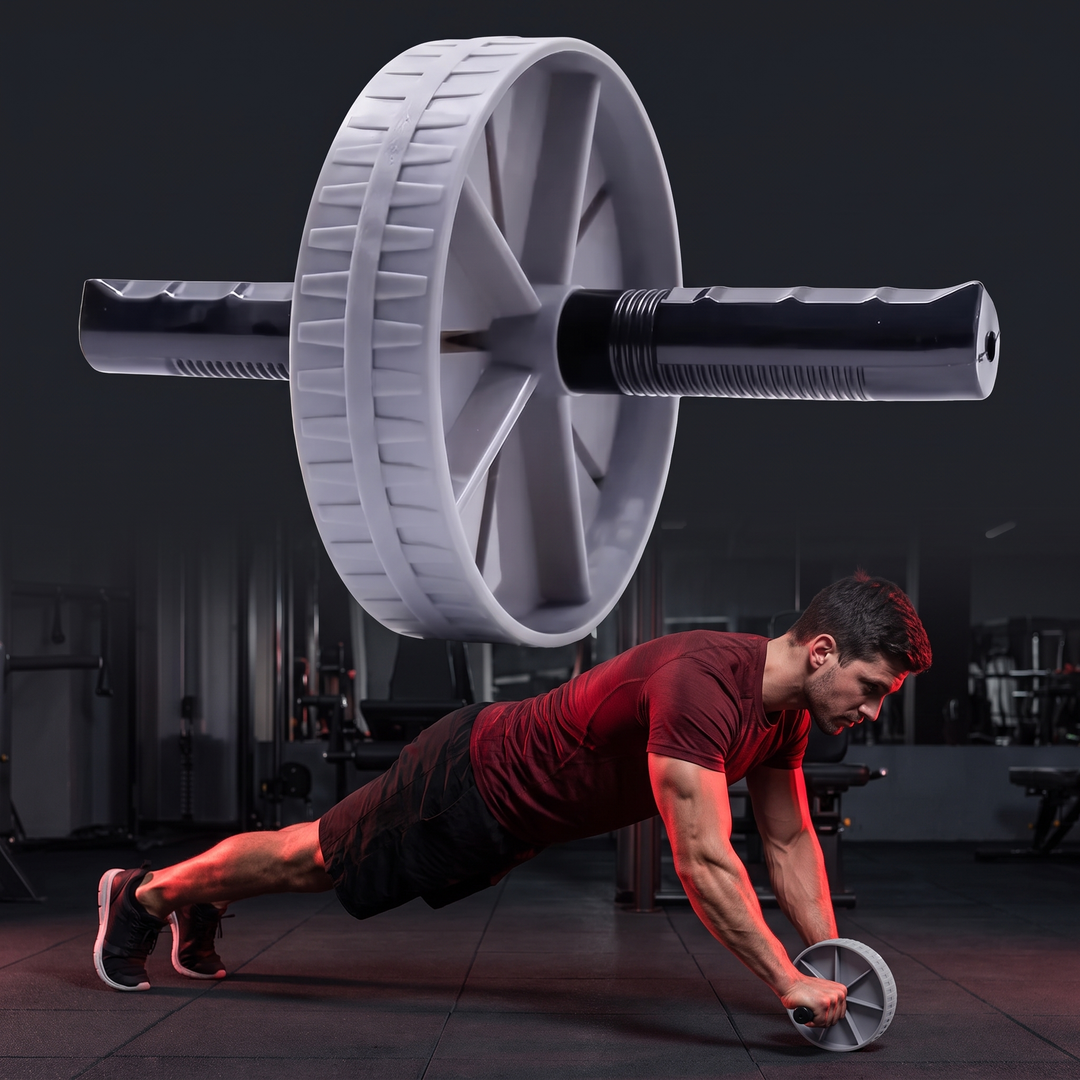 Professional Ab Roller Wheel Core Trainer Non-Slip Abdominal Exercise Wheel Home Gym Workout Equipment for Core Stability Strength Training