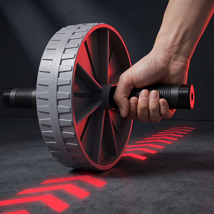 Professional Ab Roller Wheel Core Trainer Non-Slip Abdominal Exercise Wheel Home Gym Workout Equipment for Core Stability Strength Training