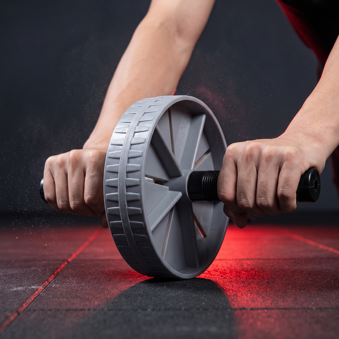 Professional Ab Roller Wheel Core Trainer Non-Slip Abdominal Exercise Wheel Home Gym Workout Equipment for Core Stability Strength Training