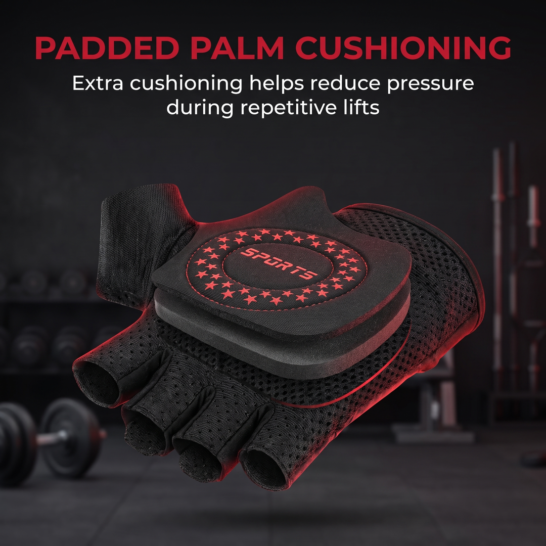 Professional Breathable Workout Gloves Weight Lifting Gloves with Grip Support Gym Fitness Training Cycling Exercise Gloves for Men Women