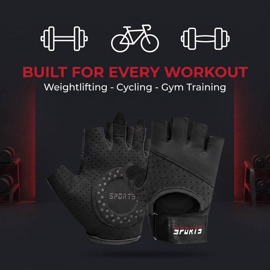 Professional Breathable Workout Gloves Weight Lifting Gloves with Grip Support Gym Fitness Training Cycling Exercise Gloves for Men Women