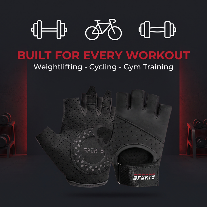 Professional Breathable Workout Gloves Weight Lifting Gloves with Grip Support Gym Fitness Training Cycling Exercise Gloves for Men Women