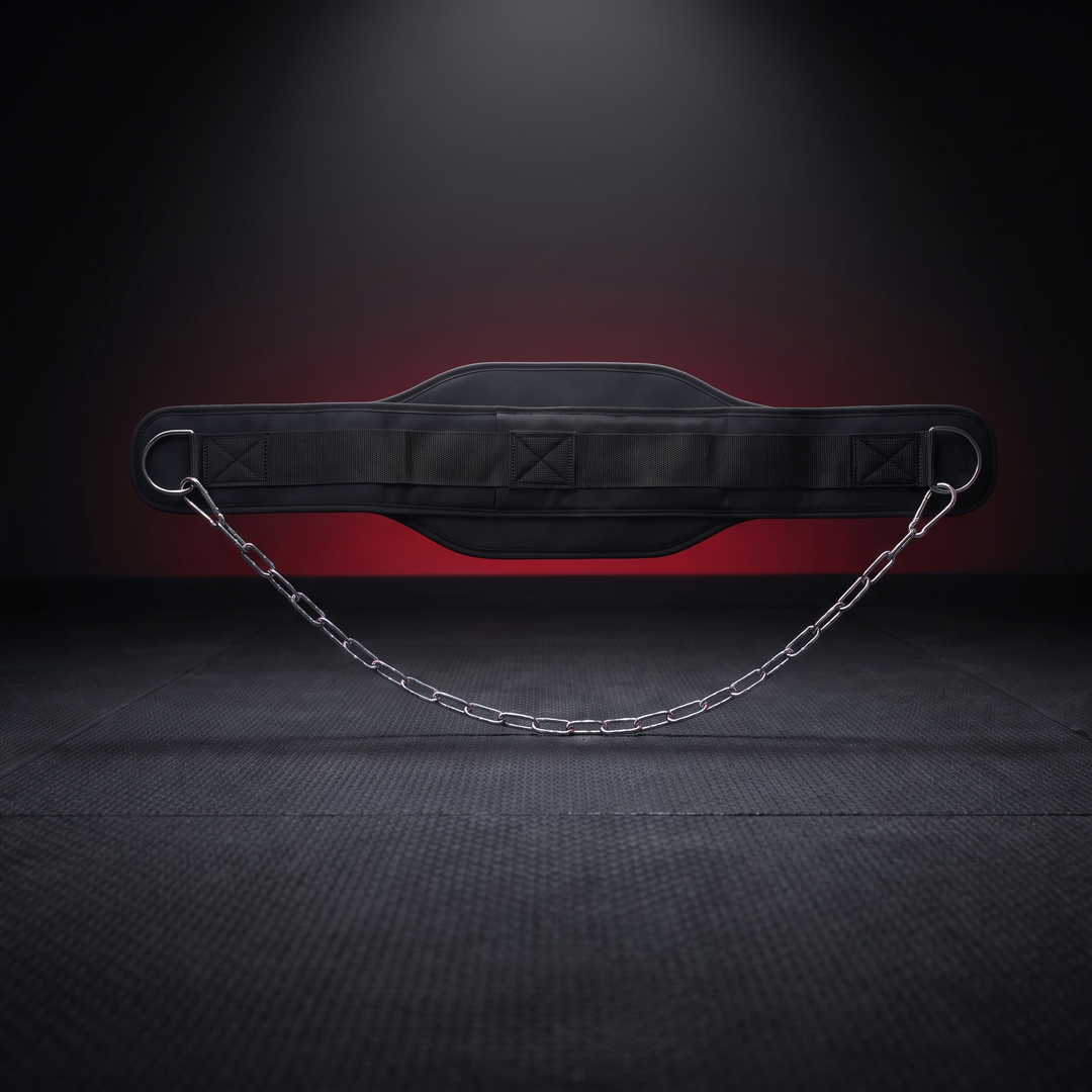 Professional Dip Belt with Chain Weight Lifting Belt for Pull Ups Dips Strength Training Bodybuilding Home Gym Fitness Weighted Belt