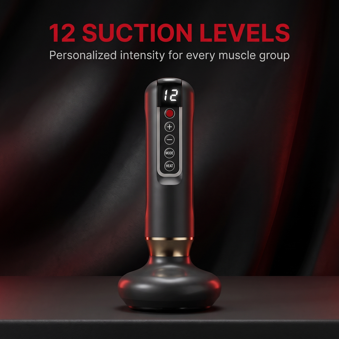 Professional Electric Vacuum Cupping Set with Heating Gua Sha Scraping Tool Suction Cup Massage Device Body Muscle Recovery Home Use