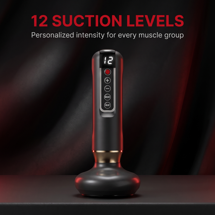 Professional Electric Vacuum Cupping Set with Heating Gua Sha Scraping Tool Suction Cup Massage Device Body Muscle Recovery Home Use