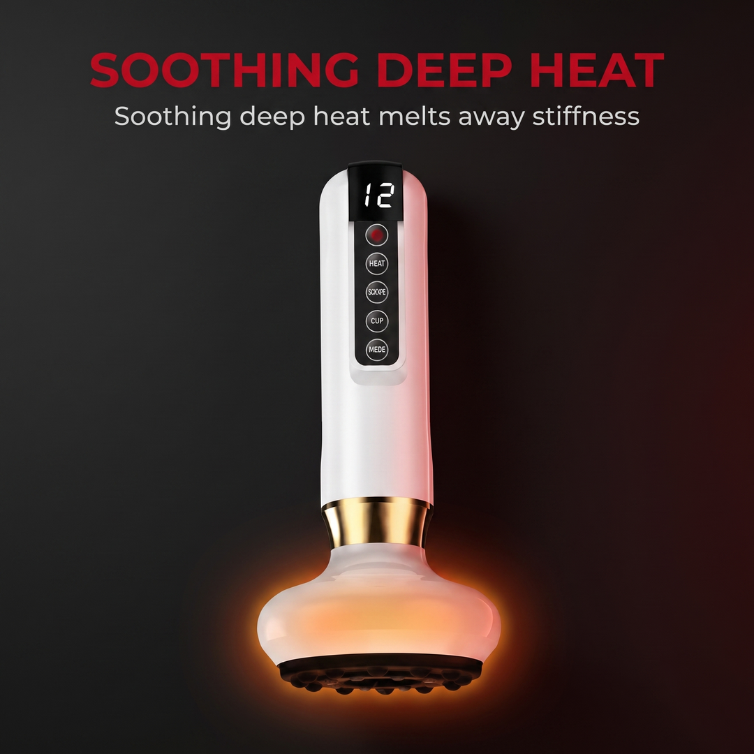 Professional Electric Vacuum Cupping Set with Heating Gua Sha Scraping Tool Suction Cup Massage Device Body Muscle Recovery Home Use