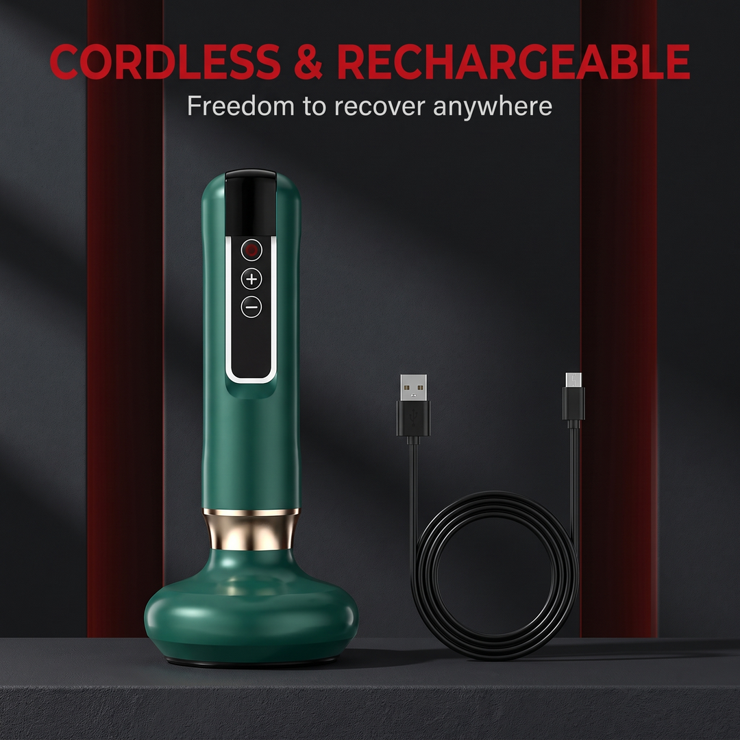 Professional Electric Vacuum Cupping Set with Heating Gua Sha Scraping Tool Suction Cup Massage Device Body Muscle Recovery Home Use