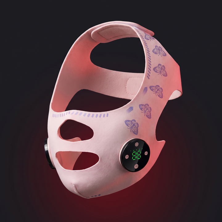 Professional EMS Face Lifting Strap Chin Jaw Contouring Facial Toning Device Portable Skin Firming Face Sculpting Bandage for Daily Skincare Routine
