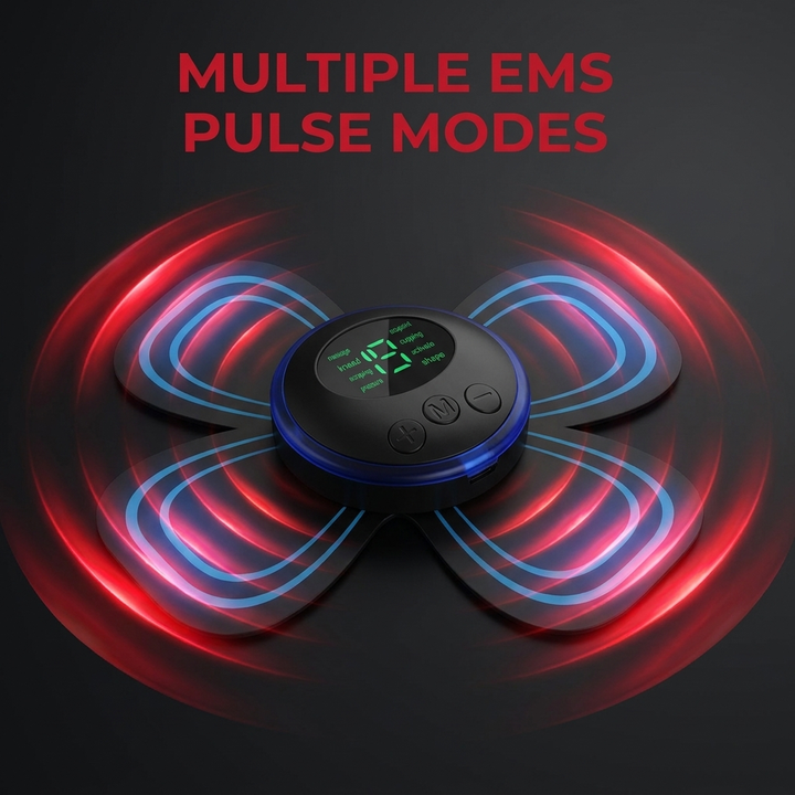 Professional EMS Neck Massager Electric Cervical Massage Patch for Muscle Pain Relief Shoulder Relaxation Portable Neck Stretcher Recovery Device