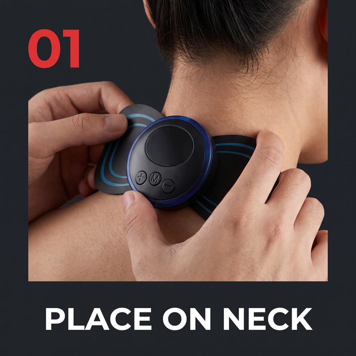 Professional EMS Neck Massager Electric Cervical Massage Patch for Muscle Pain Relief Shoulder Relaxation Portable Neck Stretcher Recovery Device