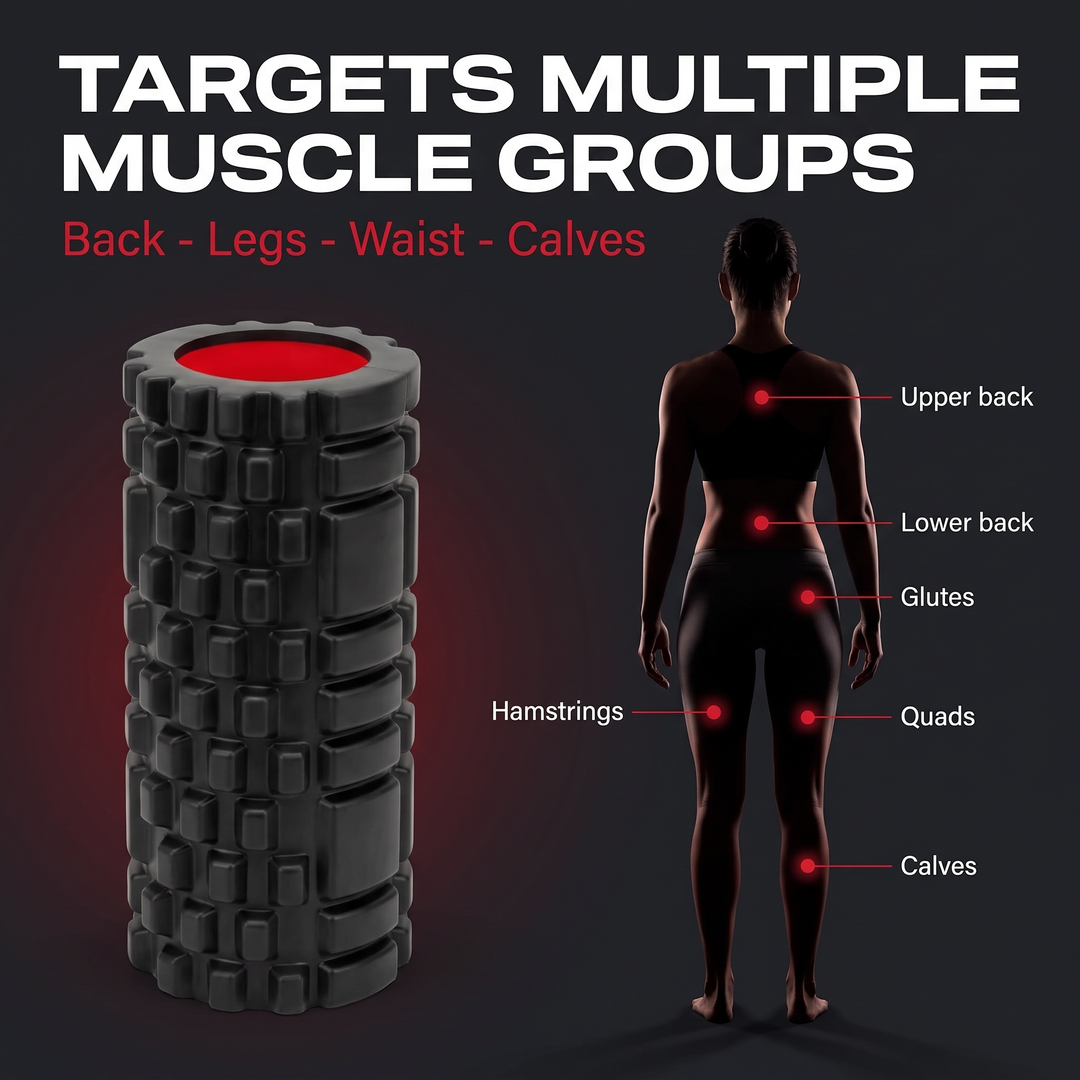 Professional EVA Foam Roller - Targets Back Legs Waist Calves