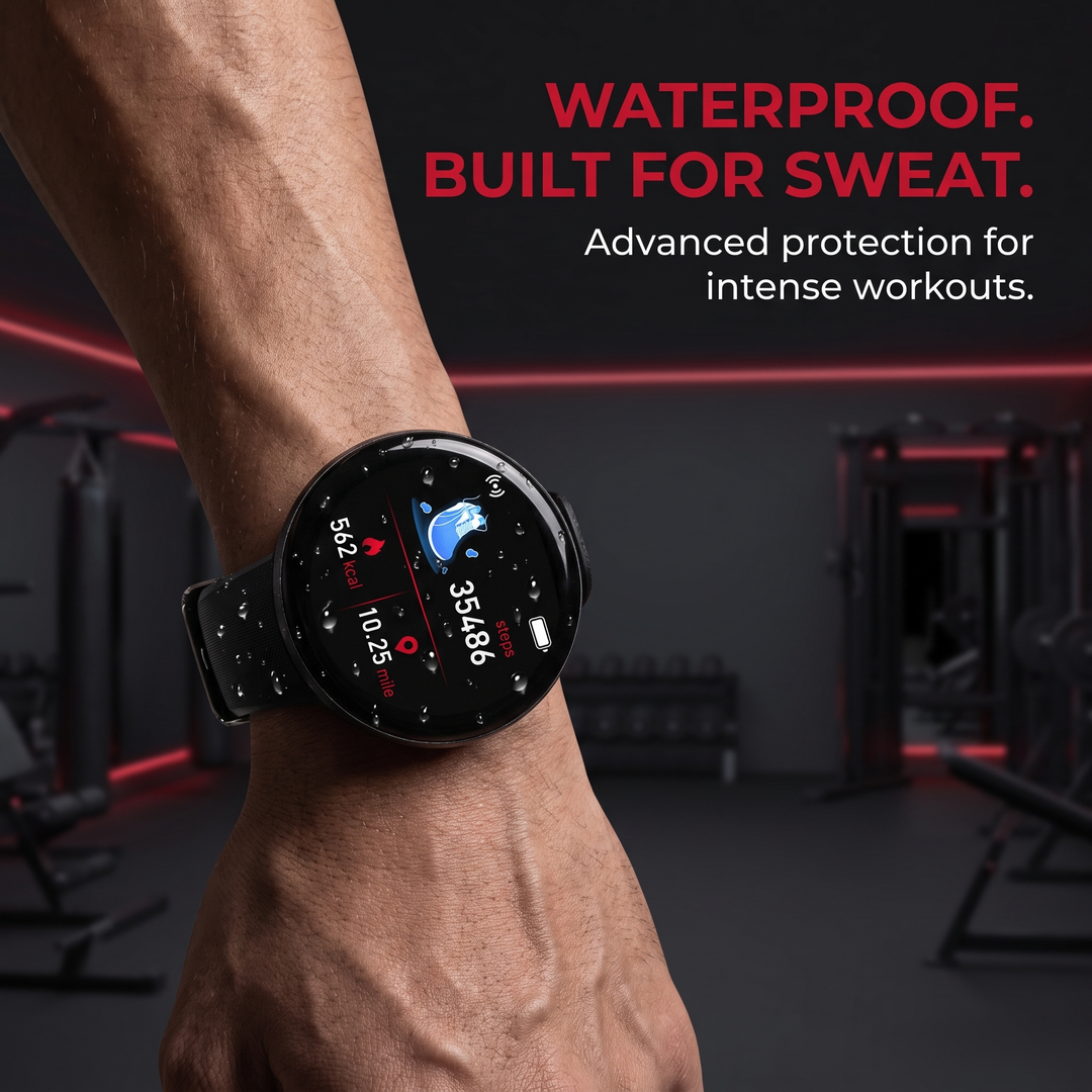 Professional Fitness Smart Watch Activity Tracker Heart Rate Monitor Step Counter Calorie Tracker Sleep Monitor Waterproof Sports Watch for Men Women Home Gym Daily Use