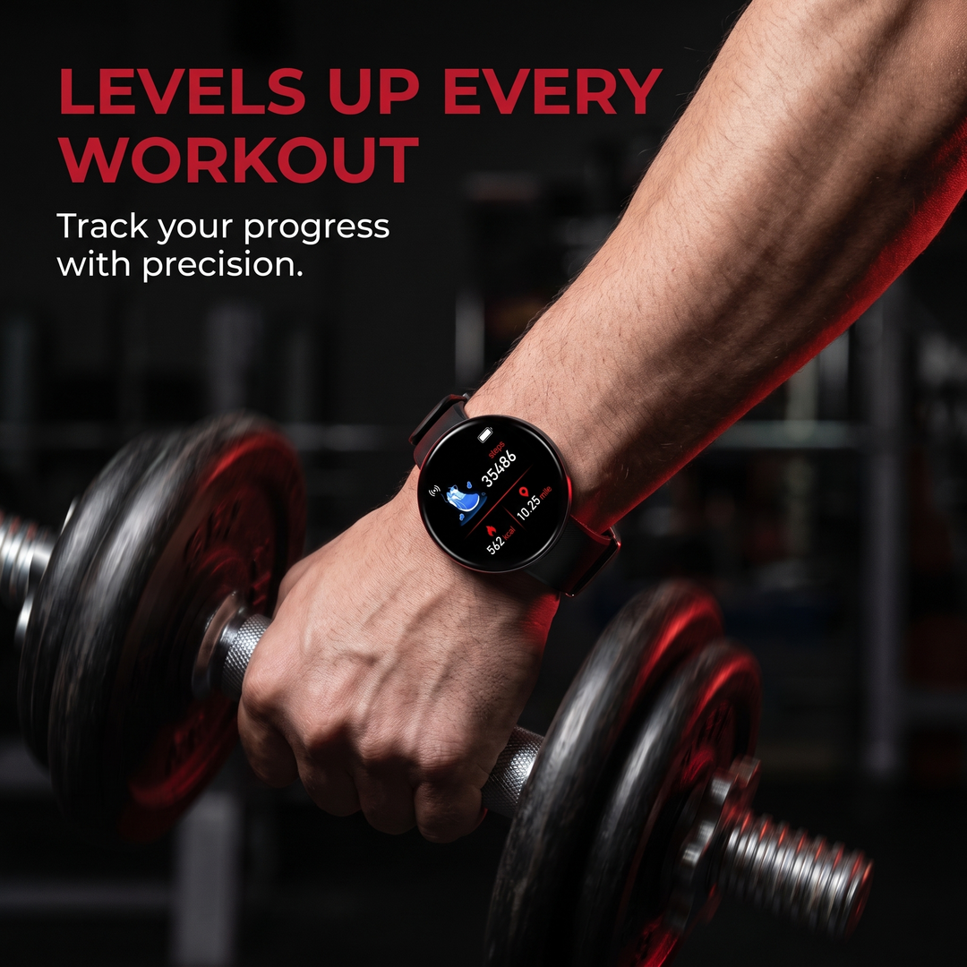 Professional Fitness Smart Watch Activity Tracker Heart Rate Monitor Step Counter Calorie Tracker Sleep Monitor Waterproof Sports Watch for Men Women Home Gym Daily Use