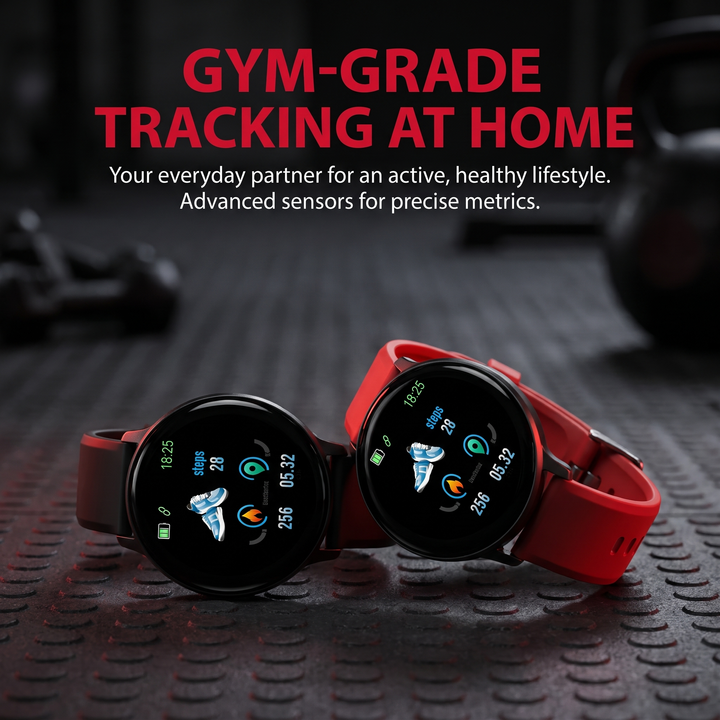 Professional Fitness Smart Watch Activity Tracker Heart Rate Monitor Step Counter Calorie Tracker Sleep Monitor Waterproof Sports Watch for Men Women Home Gym Daily Use