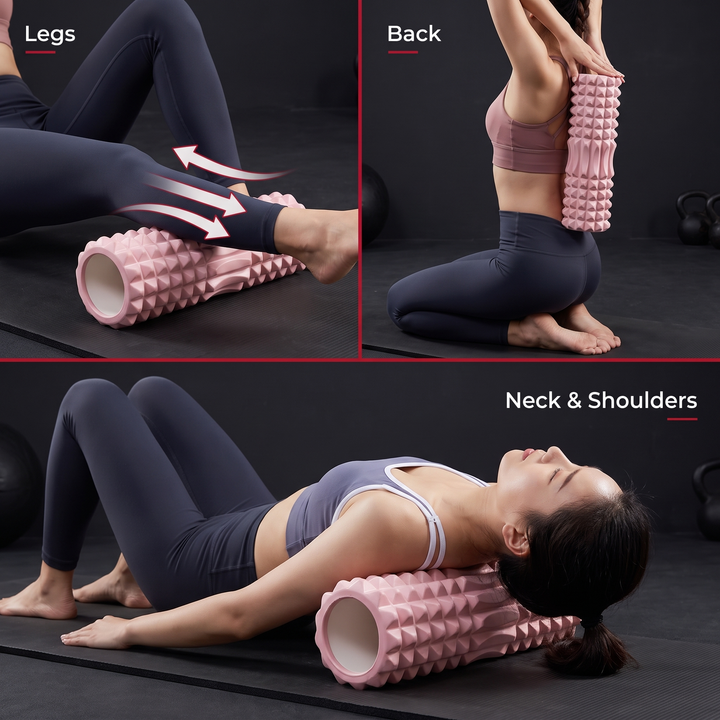 Professional Foam Roller - Legs Back and Neck Usage Guide