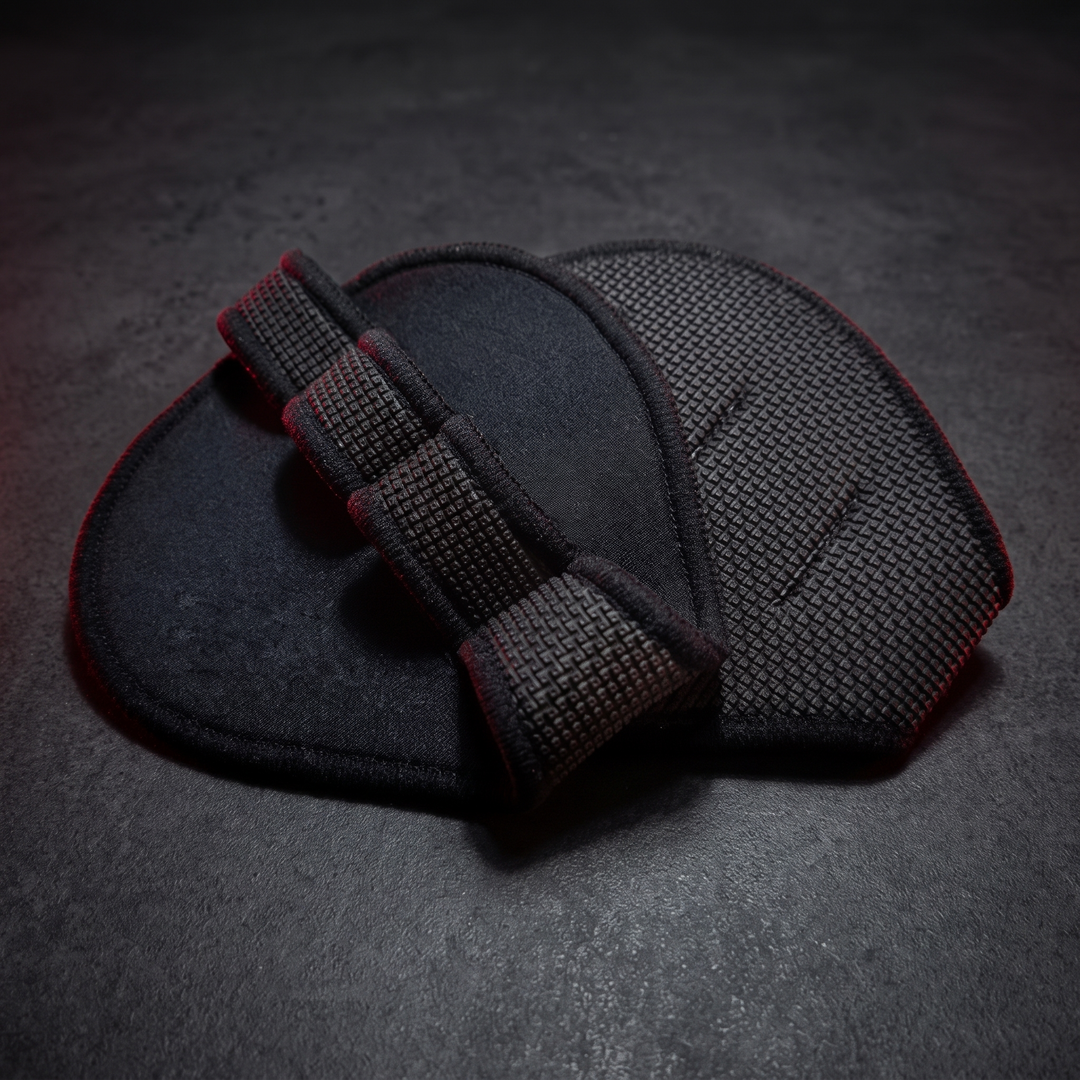 Professional Gym Gloves Half Finger Palm Protector Weightlifting Grip Pads - Studio View