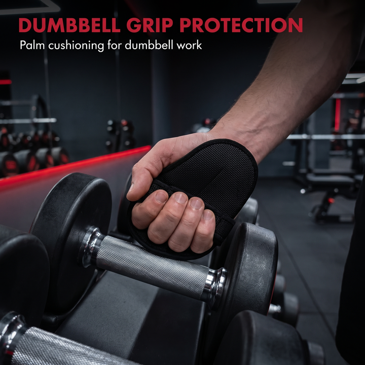 Gym Gloves Half Finger Grip Pads - Dumbbell Grip Protection in Gym