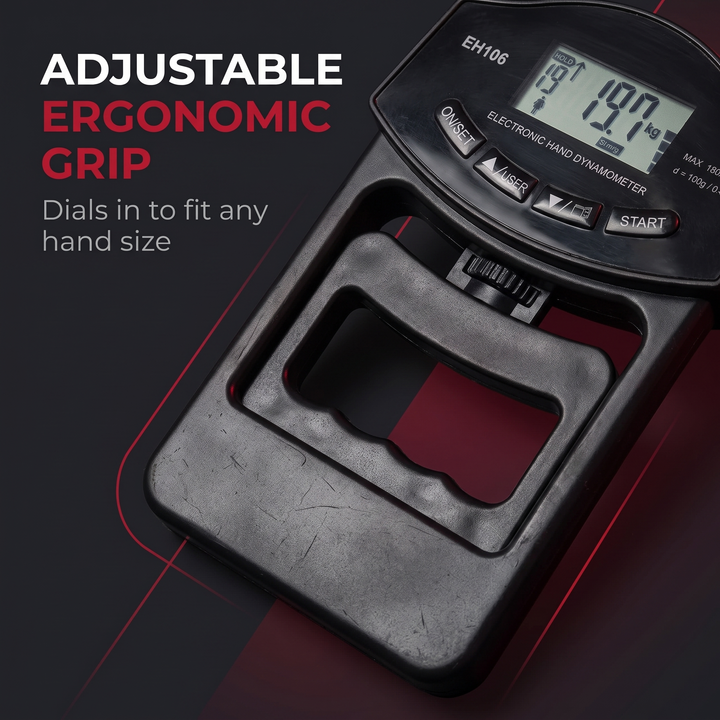 Professional Hand Grip Strength Dynamometer - adjustable ergonomic grip