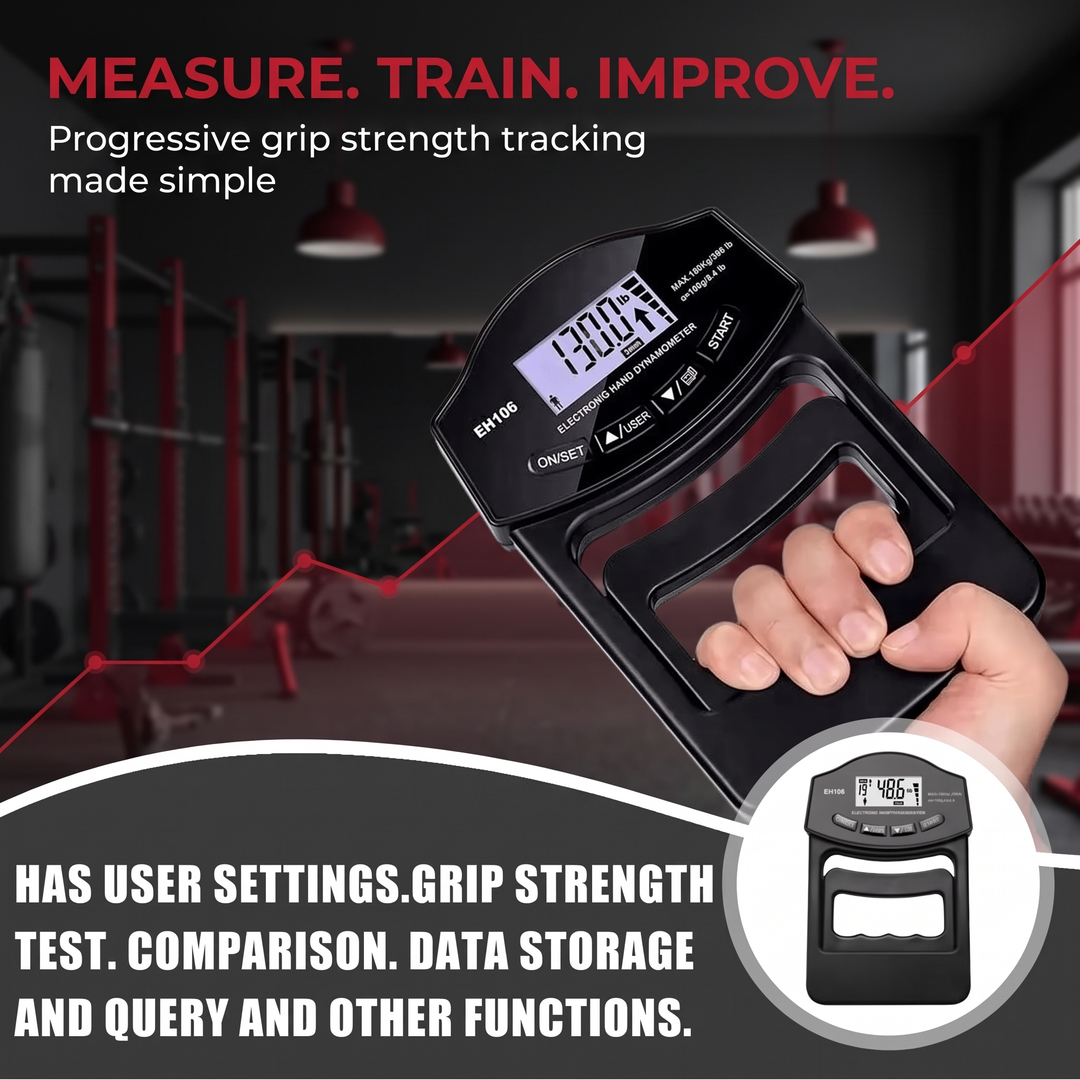 Professional Hand Grip Strength Dynamometer - measure train improve