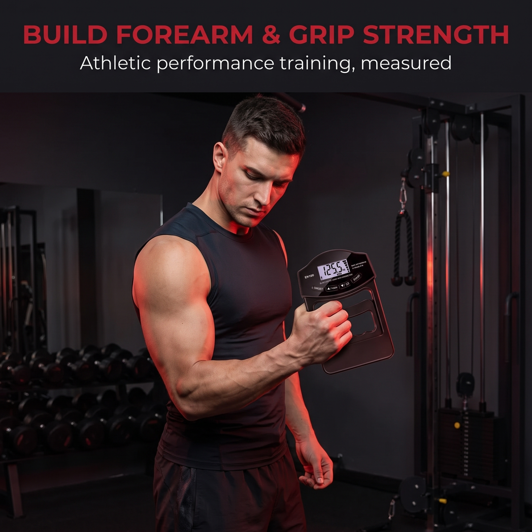 Professional Hand Grip Strength Dynamometer - build forearm and grip strength lifestyle