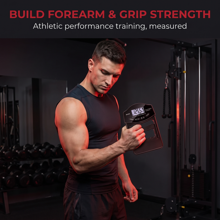 Professional Hand Grip Strength Dynamometer - build forearm and grip strength lifestyle