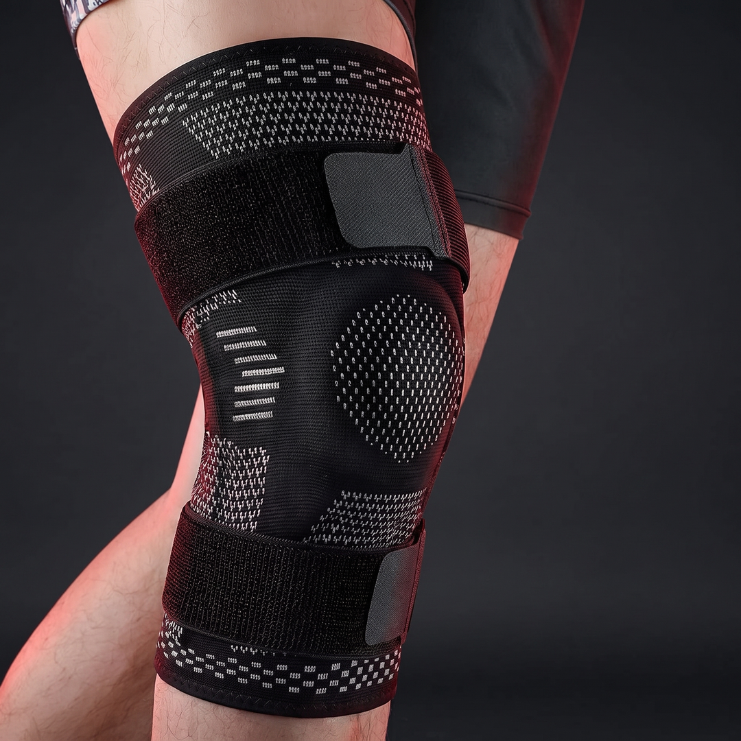Professional Knee Brace Support Compression Sleeve - PHYSIOATHLETX side stabilizer knee sleeve
