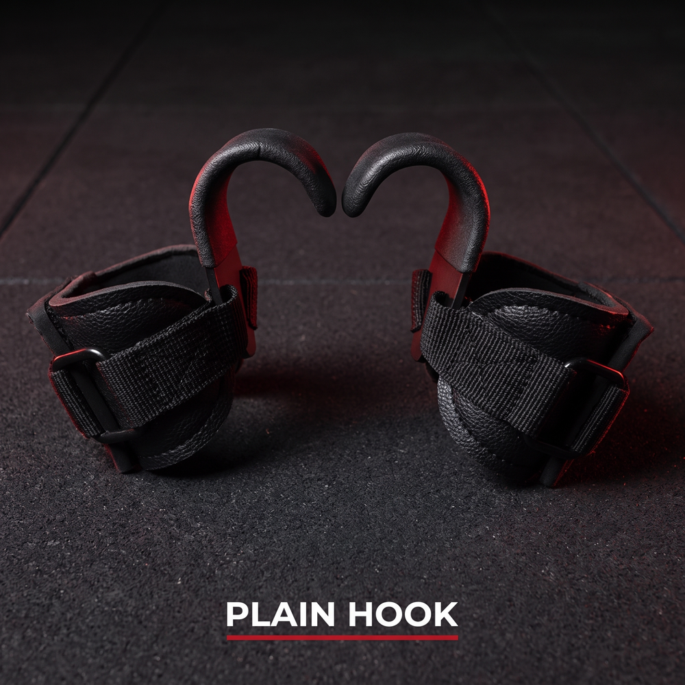 Professional Lifting Hook Grips with Wrist Wraps Weight Lifting Straps Pull Up Gym Fitness Hand Bar Hook Straps for Strength Training Home Workout