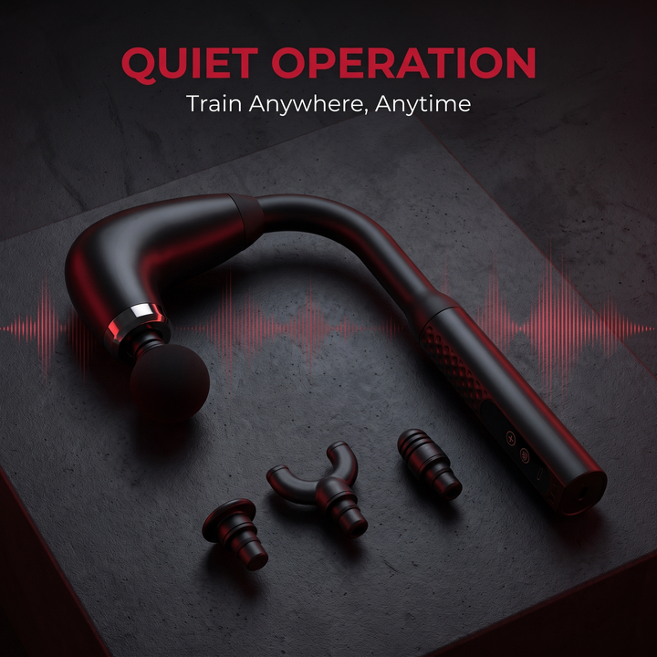 Percussion Massage Gun - quiet operation for training anywhere