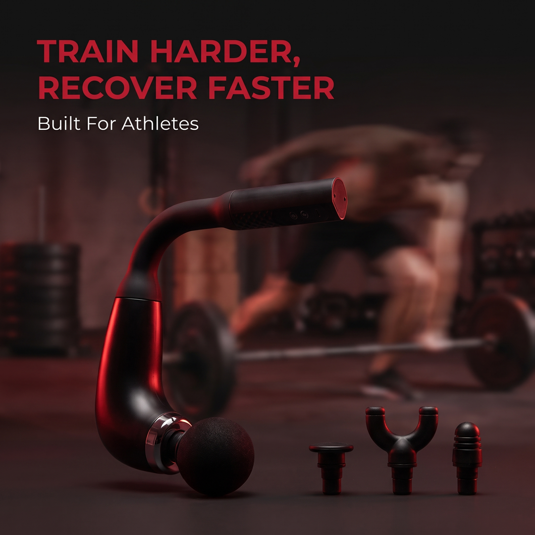Percussion Massage Gun - built for athletes, train harder recover faster