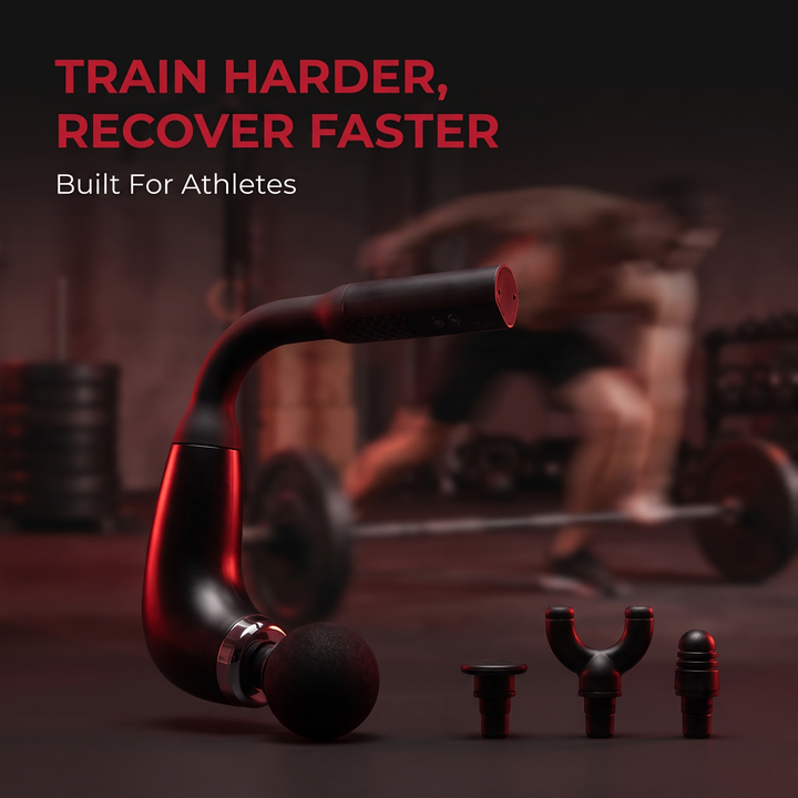 Percussion Massage Gun - built for athletes, train harder recover faster
