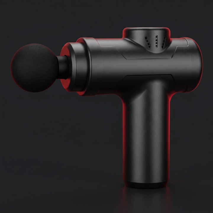 Professional Portable Massage Gun - deep tissue percussion massager, black