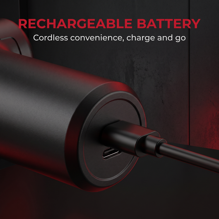 Massage gun rechargeable battery USB-C charging port