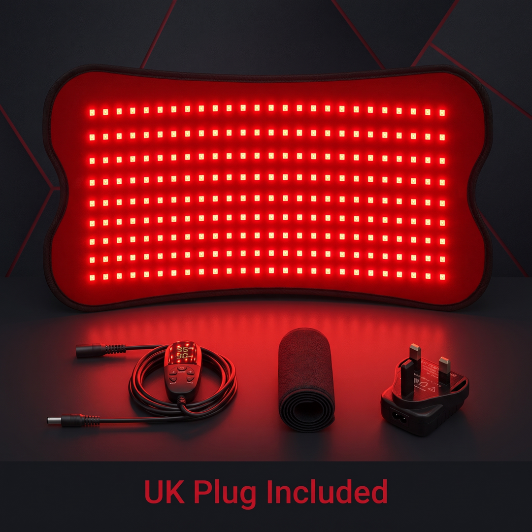 PhysioAthletX Red Light Therapy Pad - UK Plug included