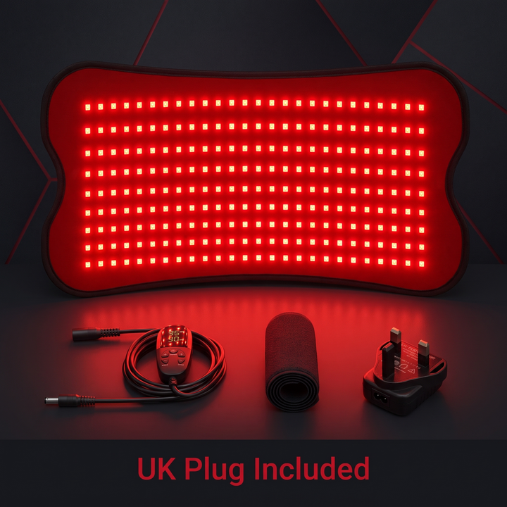 PhysioAthletX Red Light Therapy Pad - UK Plug included