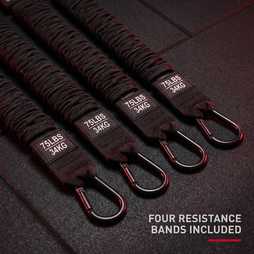 PHYSIOATHLETX Pull-Up Assistance Bands – Four 75 lb Resistance Bands