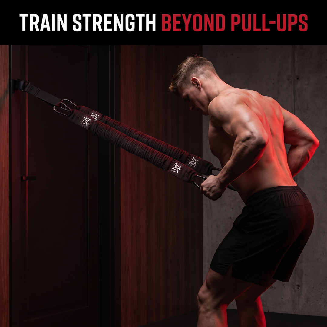 PHYSIOATHLETX Pull-Up Assistance Bands – Full-Body Strength Training