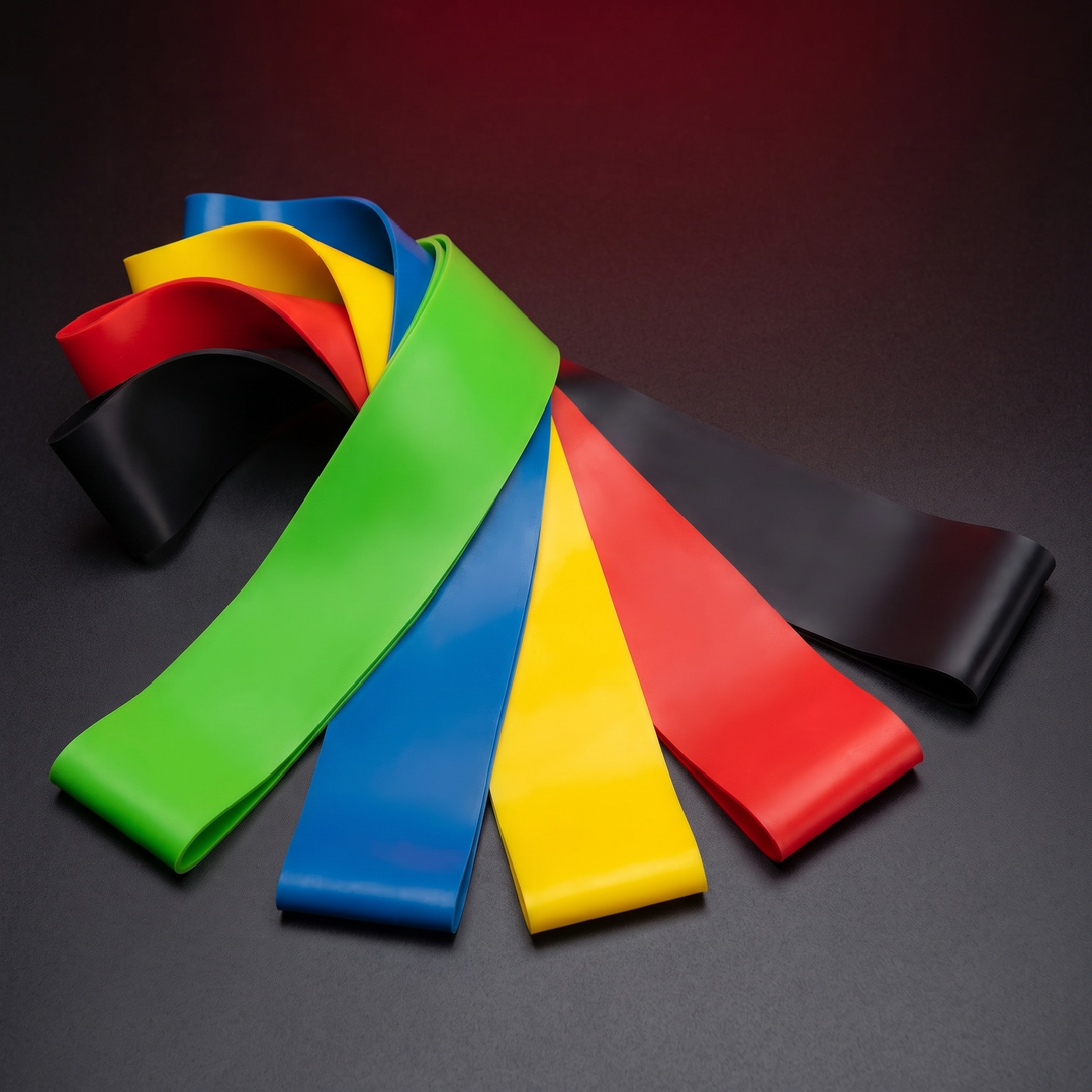 Professional Resistance Loop Bands Set - 5-Piece Rainbow Resistance Bands