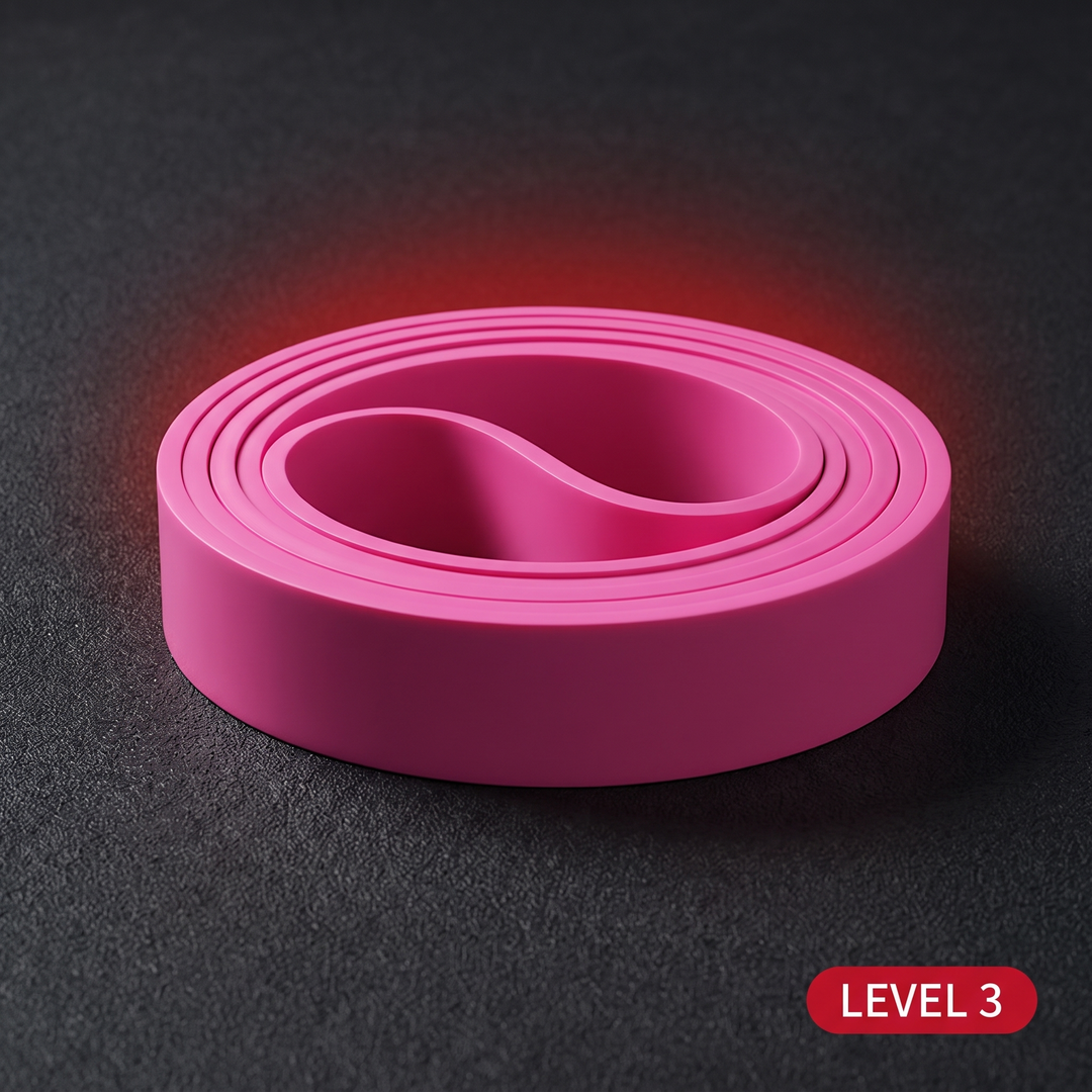 Professional Resistance Loop Bands Set - Dark Pink Resistance Band Level 3