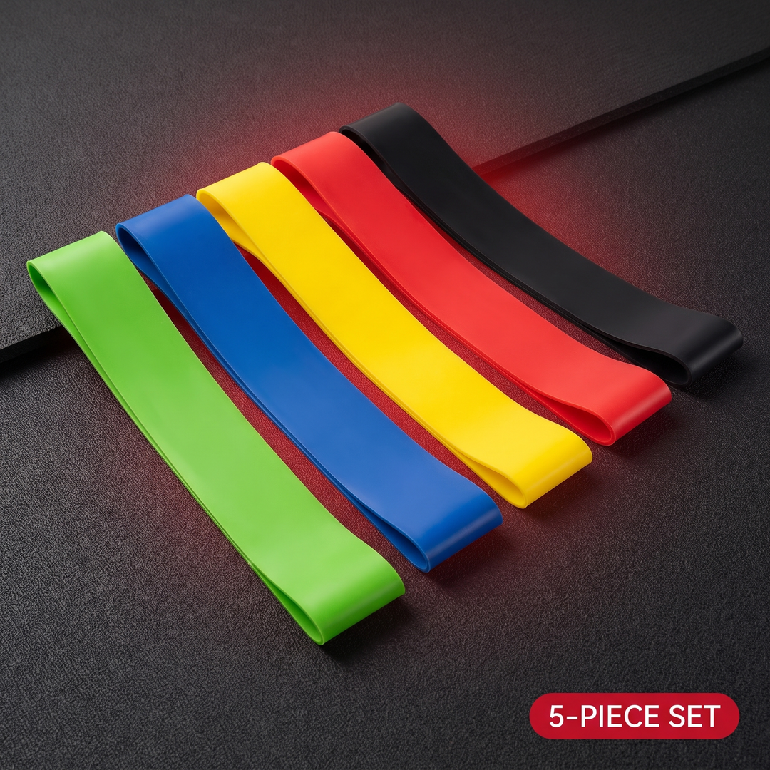 Professional Resistance Loop Bands Set - 5-Piece Resistance Band Set
