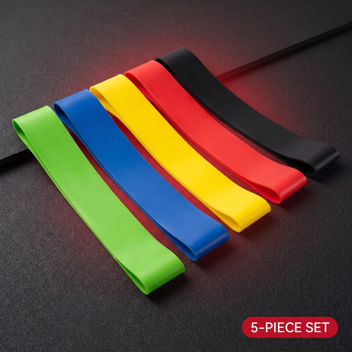 Professional Resistance Loop Bands Set - 5-Piece Resistance Band Set