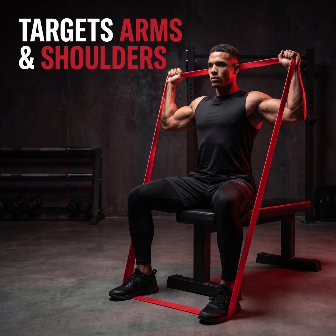 Professional Resistance Loop Bands Set - Targets Arms and Shoulders Workout