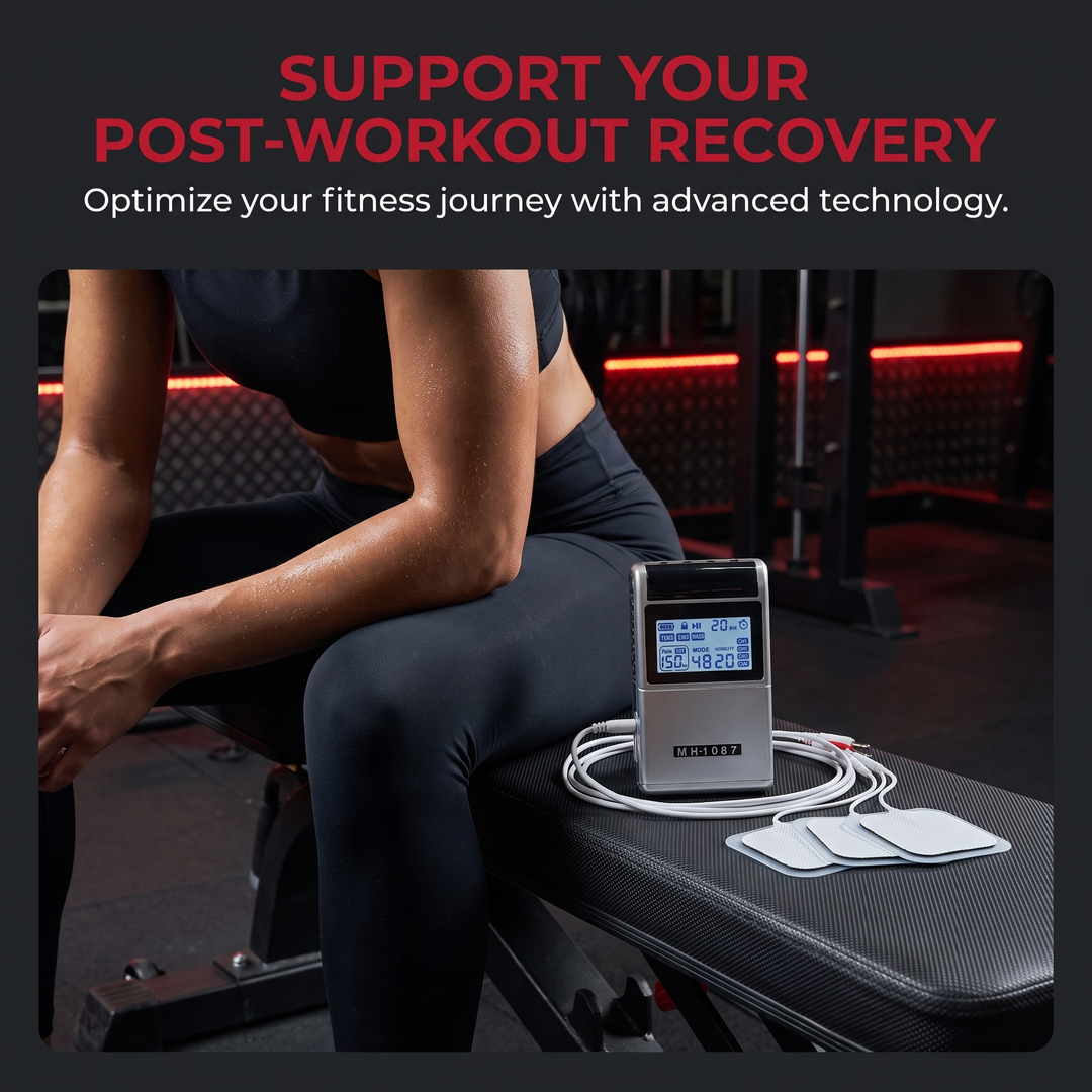 Professional TENS EMS Muscle Stimulator 4-Channel - Post-Workout Recovery