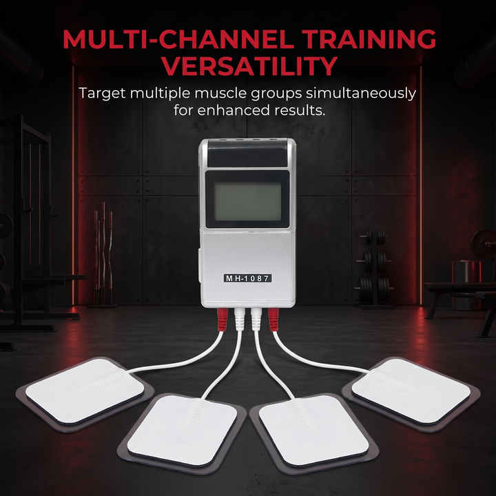 Professional TENS EMS Muscle Stimulator 4-Channel - Multi-Channel Training Versatility