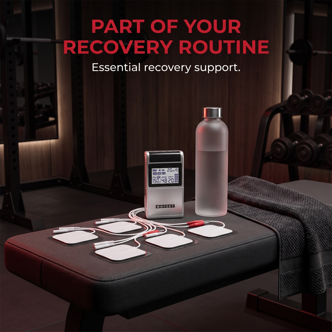 Professional TENS EMS Muscle Stimulator 4-Channel - Recovery Routine Accessory